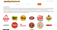 Desktop Screenshot of opening-hours.net