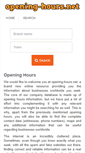 Mobile Screenshot of opening-hours.net